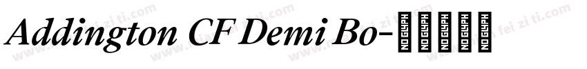 Addington CF Demi Bo字体转换